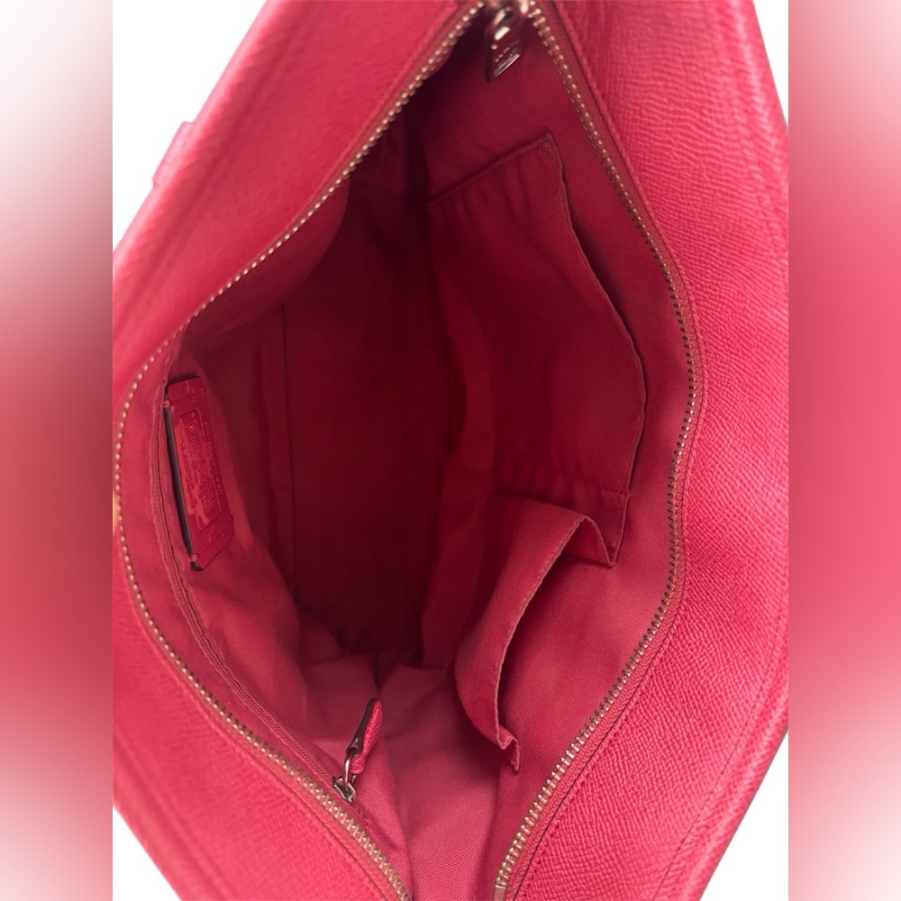 Coach Fuchsia City Zip Tote Bag - Picture 7 of 9